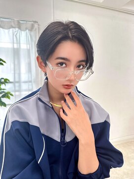 ラフィス ヘアーピュール 梅田茶屋町店(La fith hair pur) 【La fith】ハンサムショート×美シルエット×暗髪カラー