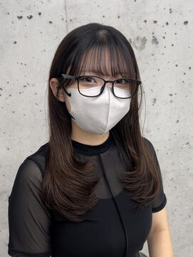 ビューブルー 亀戸錦糸町(VIEW BLUE) 美髪カールシアーカラーピンクブラウンエアリーロングセミディ