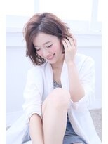 ヘアーズ ベリー 新金岡店(hairs BERRY)&nbsp;BERRY/耳かけ＿毛先パーマ＿イメチェン＿フォギーベージュ＿夏
