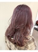 @レイヤーカットハイレイヤーウルフカットラベンダーパープル