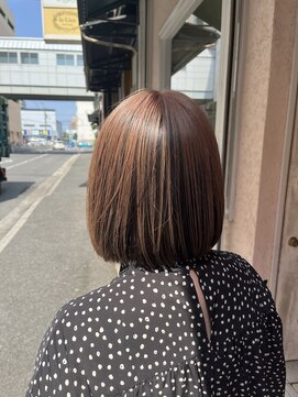 リアン アムール(Lien・amour hair make) ピンクベージュ×アンブレラカラー