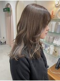 大人ハイライトが可愛い透け感ベージュ［haru］
