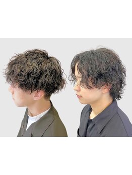 圧倒的なリピート率!ダメージレス【ニュアンスパーマ/men's/メンズパーマ/パーマ/眉毛］