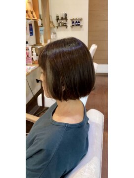 ヘアーメイク ラピス(hair make Lapis) デザインカラー/アッシュブラウン/顔周りグレーカラー