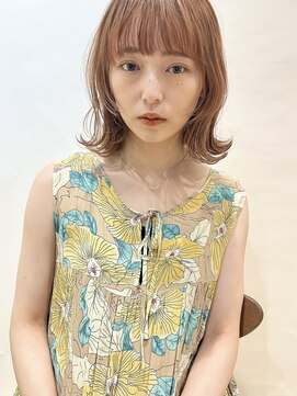 トリッカ 銀座(tricca) ボブウルフ/顔まわりレイヤー/外はねボブ/ニュアンスパーマ