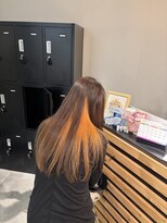 アイリー 名古屋(A/LEE)&nbsp;オレンジインナーカラー/明るい白髪染め