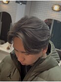 バレイヤージュ　　センターパート