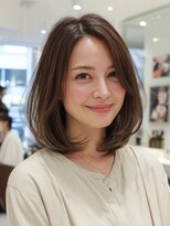 トリッカバルコニー ハヤマ(tricca Balcony Hayama)&nbsp;大人ミディアムレイヤー/白髪ぼかし/白髪染め/艶髪/小顔カット
