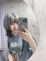 インク 渋谷(INK.)&nbsp;ミルクティーブロンドニュアンスウルフワンホンレイヤー渋谷