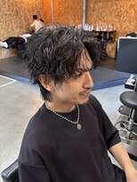 アディクト オム(ADDICT HOMME)&nbsp;センターパート×波巻きスパイラル
