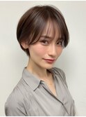 ミルクティーブロンド/ダークブルー/デジタルパーマ/阿佐ヶ谷