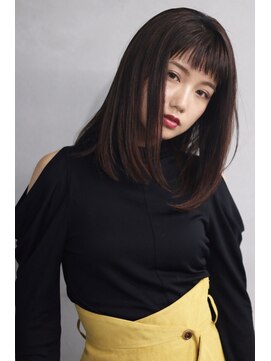 タグ(#tag) #シースルーバング×ニュアンスストレート