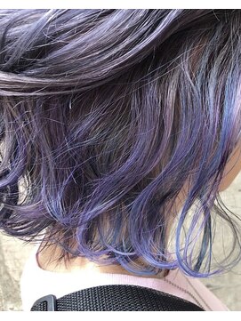 ローグ(LOGUE) 【LOGUE】外国人風ブルーラベンダー×インナーカラー