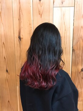 クロック 松井山手店(Clock) 【clock 太田与音】ボルドーグラデーションカラー