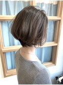 女性的な魅力up◎前下がりショートボブ/ミルクティーグレージュ