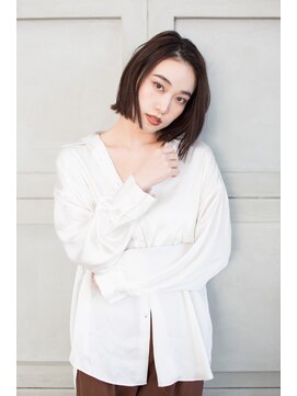 トティア 梅田(Totia) 【Totia梅田】切りっぱなしボブ×ラベンダーブラウン