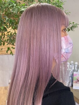 ニコア 千葉(nicoa) ブリーチカラーイ/ハイライト/TOKIO/パープルカラー/千葉/千葉駅