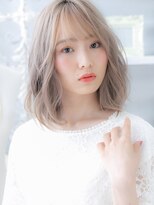 カバーヘア 上尾西口店(COVER HAIR)&nbsp;外国人風ハイトーンカラーシースルーバングb上尾20代30代40代