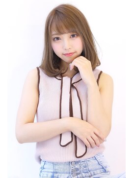 オーロ 宝塚店(ORO) 20代30代40代透明感マロンベージュニュアンスカラーAラインボブ