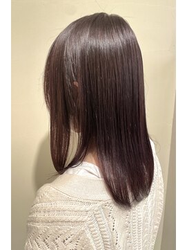 エスアンドエスさかもと イオン高松東店(S&S) ピンクシルバー+ナチュラルストレート