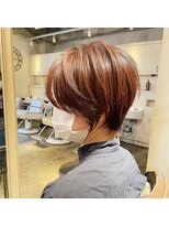 髪質改善と縮毛矯正の専門店 サンティエ(scintiller)&nbsp;大人綺麗な小顔襟足スッキリショートボブ　30代40代50代