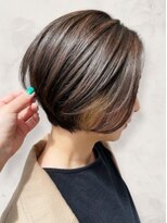 ソフトヘアカッターズ(soft HAIR CUTTERS) 白髪ぼかしハイライトベージュカラーコンパクトショート