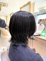 アッシュ 中山店(Ash)&nbsp;前髪なしの前下がりウルフスタイル