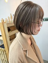 キューズ クラブ(cuz KLUB)&nbsp;【cuz KLUB】白髪ぼかしハイライト×切りっぱなしボブ　池袋