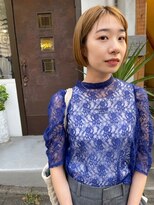 カンナ オーガニック ヘアデザイン(CANNA ORGANIC & HAIR DESIGN)&nbsp;【CANNA/代官山/ハイトーン】コンパクトボブ・ハニーベージュ