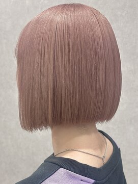 ロウル 渋谷(LOWRL) ピンクミルクティー/ケアブリーチカラー