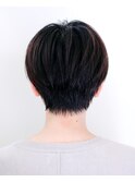 マッシュショート#黒髪#耳掛けショート#くびれショート#ボブ