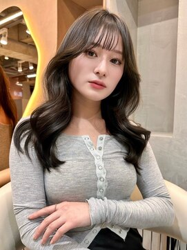 グロー オオミヤ アネックス 大宮(GLROW OMIYA ANNEX) フェミニンロング×韓国縮毛矯正レイヤーカット顔周り[大宮]