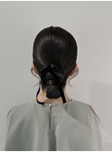 【ヘアセット】艶タイトシニョン