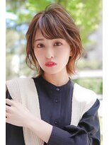 ギークス(GEEKS)&nbsp;【GEEKS渋谷】くびれボブ/春カラー/ライトベージュ/ブリーチなし