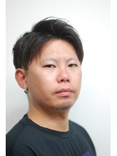 ジブ(JIBU) 清潔感のある爽やかアップバング＆ツーブロックスタイル
