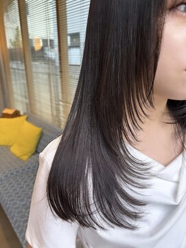 オーガニック リブ 川越(organic+live) 10代、20代◎艶髪グレージュレイヤーカットロング