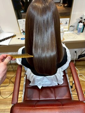 美人髪ラボ 神戸元町店 髪質改善/ブラウンカラー/艶感/トリートメント