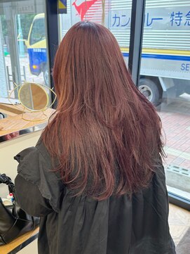 ミリ(mm) 秋にぴったり！ラベンダーベージュ/ブリーチ無し10代20代30代