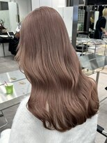 サンクマーケット 渋谷(cinq MARKET)&nbsp;渋谷ブリーチカラーハイトーンカラーミルクティーベージュ30代