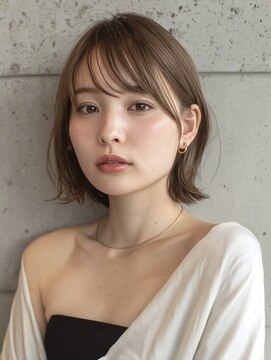 ミー 岡崎(mii) 切りっぱなしボブ/ぱっつんボブ/くびれボブ/外はねボブ