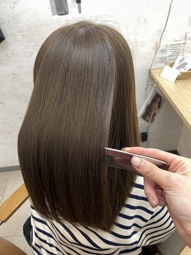 髪質改善オリーブベージュ