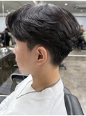 メンズセンターパートニュアンスパーマフェザーパーマ