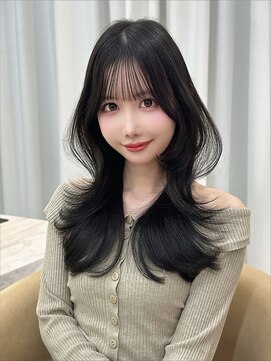 クム(kumu) レイヤーカット /縮毛矯正/前髪/顔周り/名古屋/栄/韓国サロン