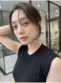 レイヤーカットウルフカットボブグレージュオリーブべージュ