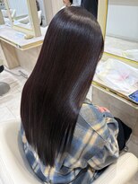 アッシュ 仙川店(Ash)&nbsp;艶髪ボルドーブラウン深みレッド秋冬カラー髪質改善レイヤー
