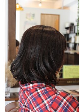 ヘアー ド ブラン(Hair de Brun) 結べる長さの★マッシュボブ★
