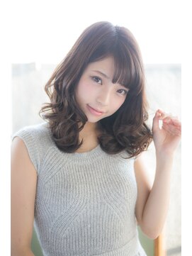 ウェイク ヘアー メイク(wake hair make) 大人可愛い★伸ばしかけにも◎毛先カールの透明感愛されミディ