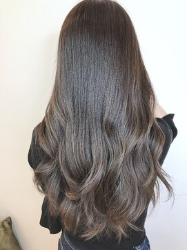 ジーナ セントラル銀座(Zina) セシルカットフリンジウェーブ×大人かわいい前髪ココアブラウン