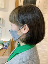 オーシャン(Ocean)&nbsp;[OCEAN Hair&Life藤原純] バングインナーデザインカラーボブ☆