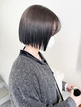 キャンバス バイ ネオリーブ 横浜西口(Canvas by neo.) ミニボブ　ぱっつんボブ　切りっぱなしボブ　ショートボブ